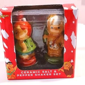 The Flintstones Pebbles & Bambam Ceramic Salt & Pepper Shakers 👶🙇